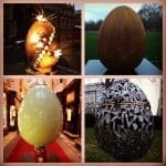 Four of the London Easter Eggs