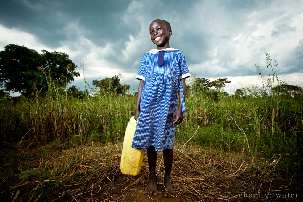 By birthday for charity:water