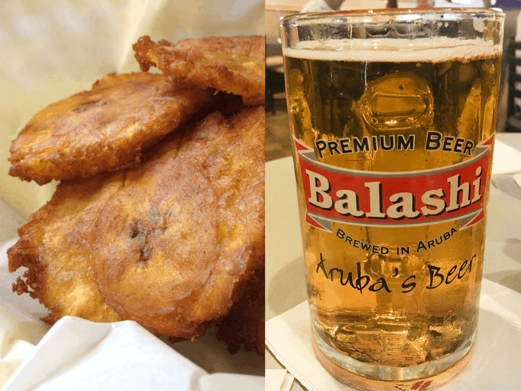 Fried Plantains and Balashi beer