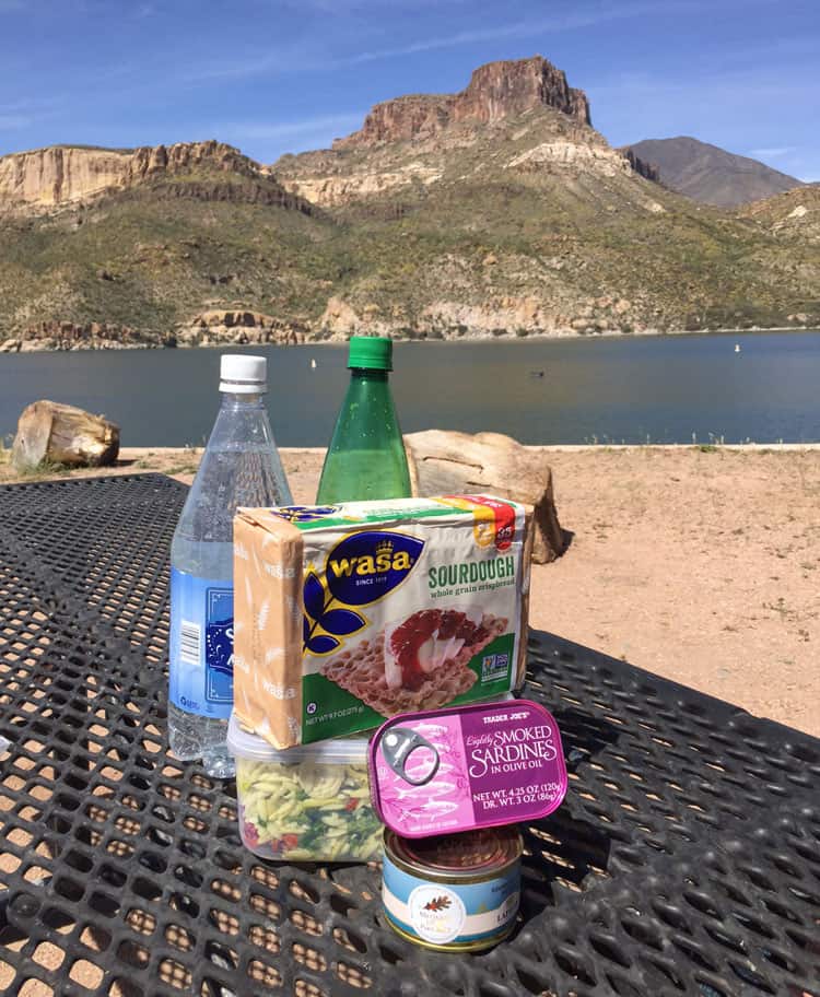 Apache-Trail-Picnic on Apache Lake at Apache lake Resort Apache-Trail-Picnic on Apache Lake at Apache lake Resort