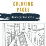 Paris Coloring Pages Free Printable