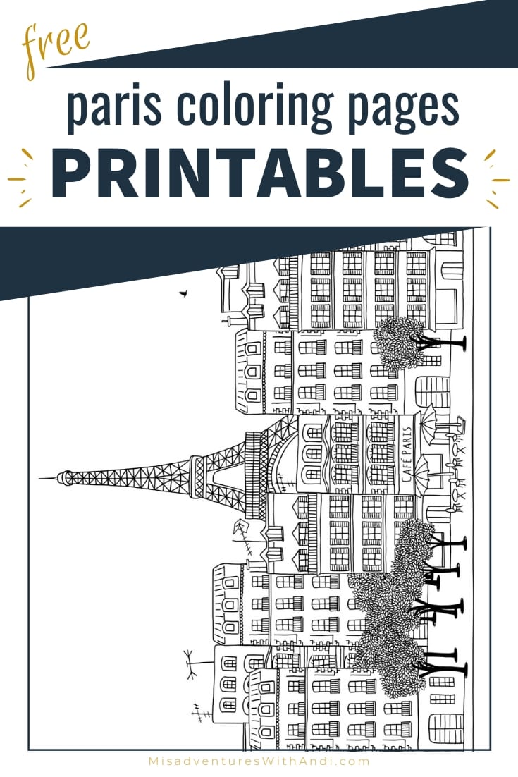 Free Paris Coloring Pages - Misadventures with Andi