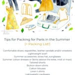What to Wear in Paris: Tips for Packing for Paris in the Summer