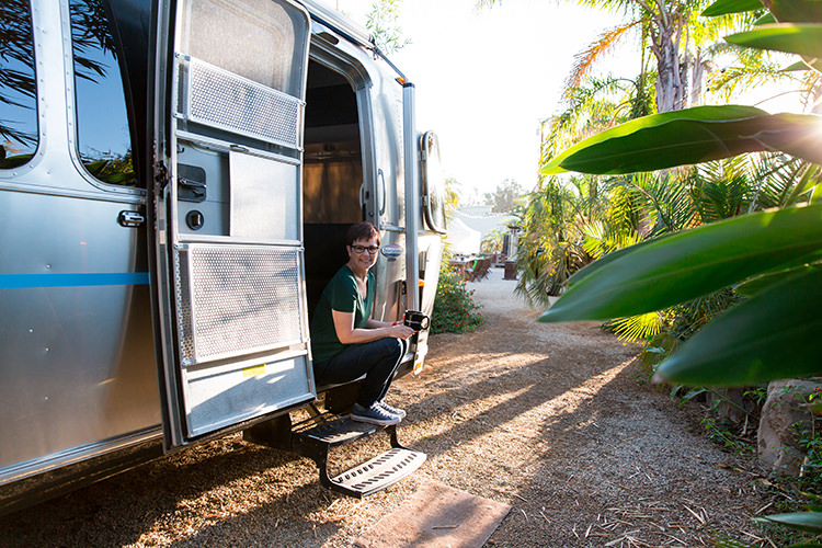 Andi in Airstream RV