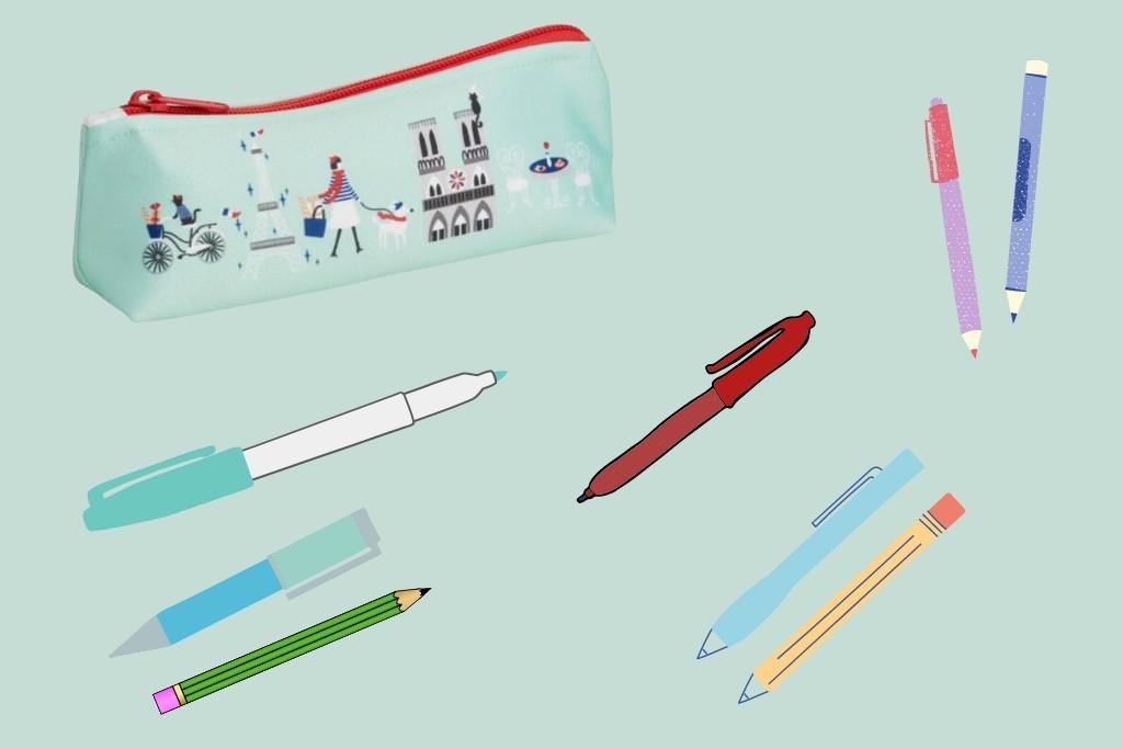Paris Canvas Pencil Case