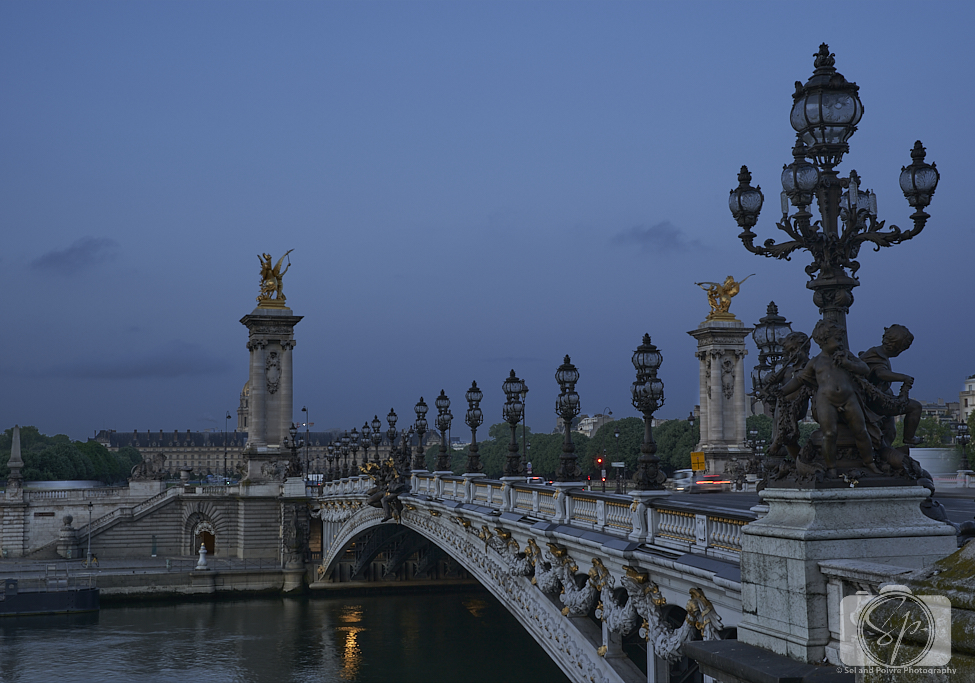 Alexandre III Bridge in Paris 8th Arrondissement