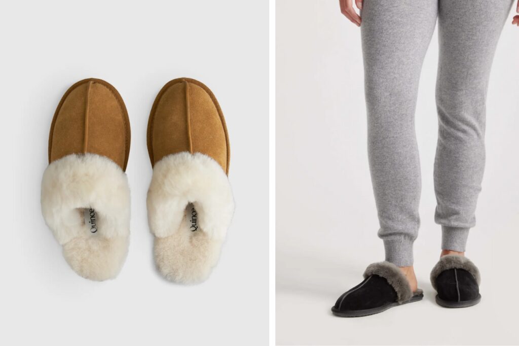 Quince Australian Shearling Scuff Slippers