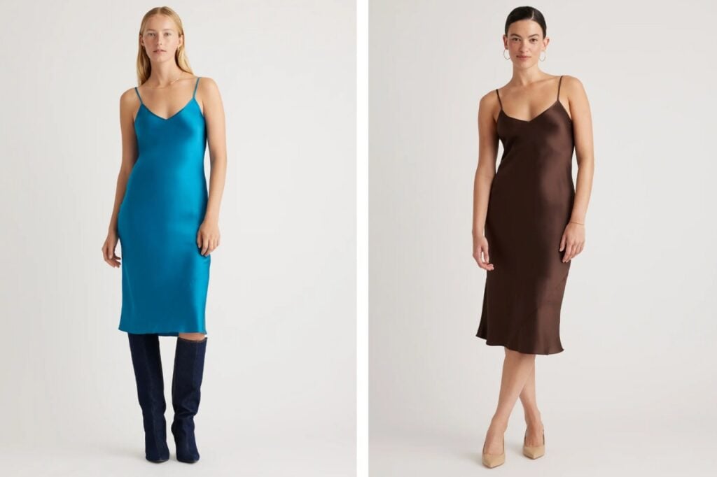 Quince Washable Silk Slip Dress