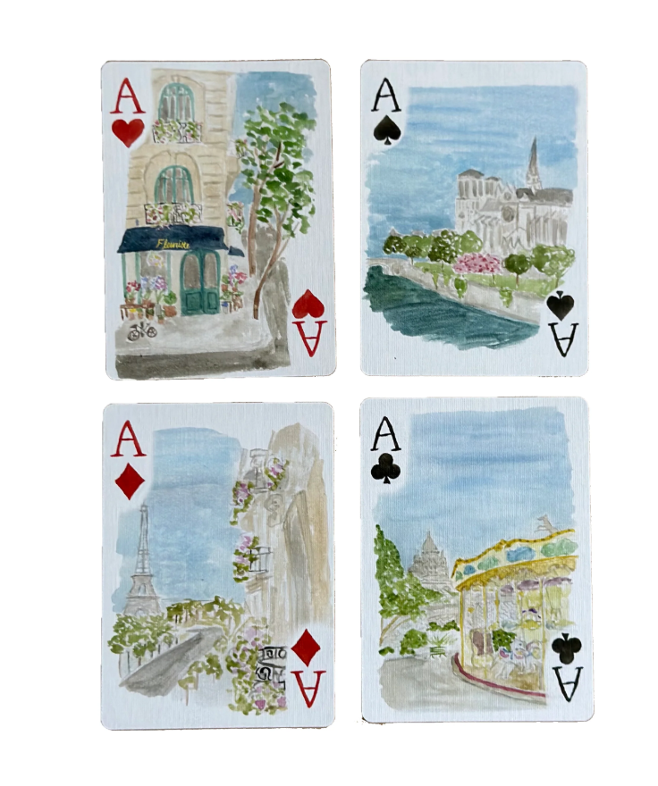 Loulou Baker Watercolor Playing Cards